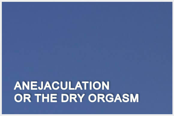 Dry Orgasm or the Anejaculation