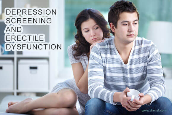 Depression screening and erectile dysfunction treatment